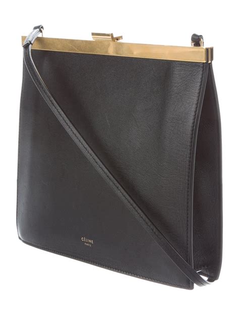 celine black mini clasp bag|celine bag shoulder.